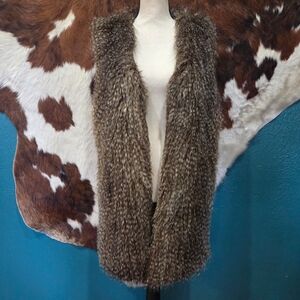 Parkhurst Brown and White Fur Cape